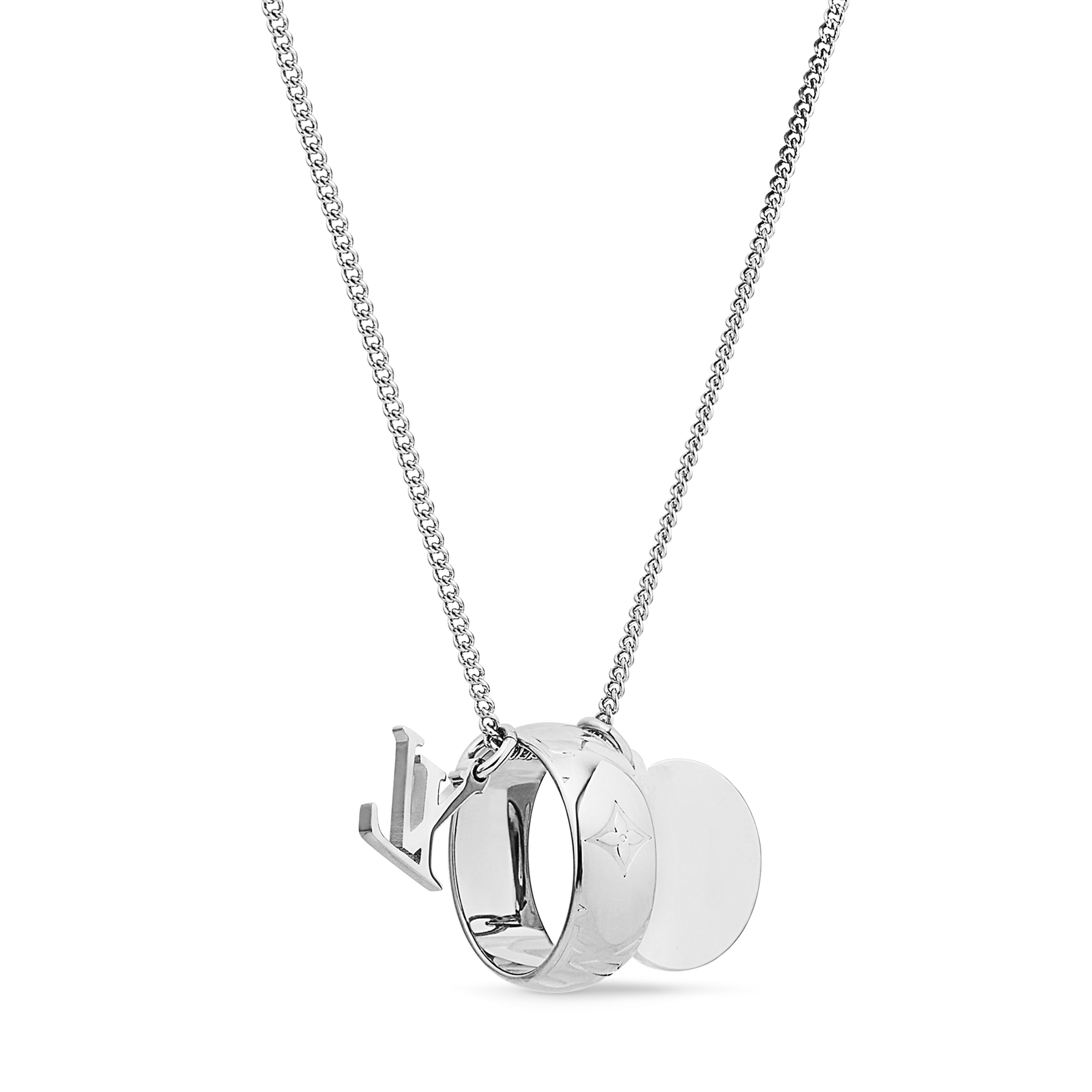 Monogram Charms Necklace - Luxury S00 Silver | LOUIS VUITTON